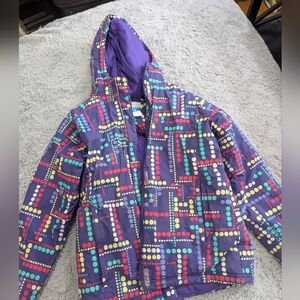 Columbia Girls Youth Hooded Puffer Jacket Sz L (14-16)